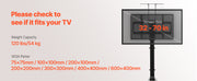 Charger l'image dans la visionneuse de galerie, Amocart Motorized TV Wall Mount for 32 to 55/65/70 Inch Adjustable TV Mount Bracket w/ Max VESA 24 x 16/24 in Up to 88-132 lbs