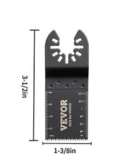 Load image into Gallery viewer, SucceBuy 100PCS Oscillating Saw Blades Quick Release Multitool Blades Kit HCS Tool Blades Cut Cutter for Wood Plastic Metal Nail