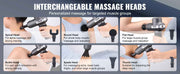 Bild in Galerie-Viewer laden, SucceBuy Mini Massage Gun Percussion Muscle Massage Gun for Athletes w/ 5 Speed Levels & 6 Massage Heads for Pain Relief Muscle