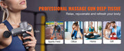 Bild in Galerie-Viewer laden, SucceBuy Mini Massage Gun Percussion Muscle Massage Gun for Athletes w/ 5 Speed Levels & 6 Massage Heads for Pain Relief Muscle