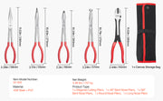 Load image into Gallery viewer, Amocart 5-Piece Needle Nose Pliers 11 in Long Needle Nose Pliers Set Diagonal Cutting Pliers 45°/90° Bent Round Nose Plier