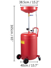 Bild in Galerie-Viewer laden, Amocart 20 Gallon Waste Oil Drain Tank Air Operated Drainer with Pressure Regulating Valve for Fluid Fuel Transfer Drainage
