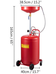 Bild in Galerie-Viewer laden, Amocart 20 Gallon Waste Oil Drain Tank Air Operated Drainer with Pressure Regulating Valve for Fluid Fuel Transfer Drainage