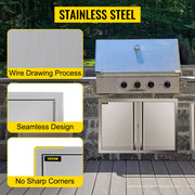 Load image into Gallery viewer, Amocart Stainless Steel BBQ Cabinet Access Door W/ Recessed Handle for Indoor/Outdoor Kitchen BBQ Island Kitchen Sink Fireplace