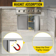 Load image into Gallery viewer, Amocart Stainless Steel BBQ Cabinet Access Door W/ Recessed Handle for Indoor/Outdoor Kitchen BBQ Island Kitchen Sink Fireplace