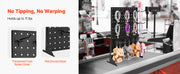 Load image into Gallery viewer, Amocart Pegboard Display Stand 17x13 in Tabletop Pegboard Display Stand Thickened Cold-Rolled Steel Peg Board Panel for Grocery
