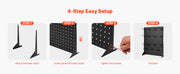 Load image into Gallery viewer, Amocart Pegboard Display Stand 17x13 in Tabletop Pegboard Display Stand Thickened Cold-Rolled Steel Peg Board Panel for Grocery