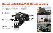 Charger l'image dans la visionneuse de galerie, Amocart 20000/30000Lbs Pintle Hook Trailer Receiver Hooks Combination 2-5/16in Hitch Ball fits 2.5-3in Lunette Ring for Truck