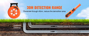 Bild in Galerie-Viewer laden, SucceBuy Pipe Locators 30m Underground P67 Waterproof Pipe Blockage Detector Sewer Wall Scanner Plumbing Tool for Plastic Metal