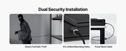Bild in Galerie-Viewer laden, Amocart Gun Safe Slider Handgun Safe Fingerprint/Password/Key 3-Way Quick Access Case Box with LED for Nightstand Bedside Desk