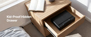 Bild in Galerie-Viewer laden, Amocart Gun Safe Slider Handgun Safe Fingerprint/Password/Key 3-Way Quick Access Case Box with LED for Nightstand Bedside Desk