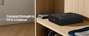Bild in Galerie-Viewer laden, Amocart Gun Safe Slider Handgun Safe Fingerprint/Password/Key 3-Way Quick Access Case Box with LED for Nightstand Bedside Desk