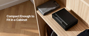 Bild in Galerie-Viewer laden, Amocart Gun Safe Slider Handgun Safe Fingerprint/Password/Key 3-Way Quick Access Case Box with LED for Nightstand Bedside Desk