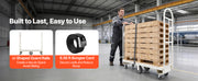Load image into Gallery viewer, Amocart 2000LBS U-Boat Platform Truck Dolly Steel Utility Cart with Detachable Handles Industrial Hand Push Truck for Warehouse
