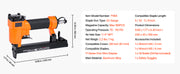 Load image into Gallery viewer, Amocart 22Gauge Pneumatic Staple Gun for 71Series Fine Wire Staples 9.1mm Crown 4-16mm Length 70-110PSI Air Staple Gun for Wood