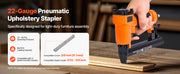 Load image into Gallery viewer, Amocart 22Gauge Pneumatic Staple Gun for 71Series Fine Wire Staples 9.1mm Crown 4-16mm Length 70-110PSI Air Staple Gun for Wood