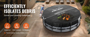 Load image into Gallery viewer, Amocart 18/15Ft Round Pool Cover Solar Covers for Above Ground Pools Safety Pool Cover with Drawstring Design Black