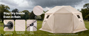 Bild in Galerie-Viewer laden, Amocart Pop up Gazebo Screen Tent Camping Canopy Tent w/ Removable Top&Carry Bag Quick-Set&Bite-Proof Screen House Sun Shelter