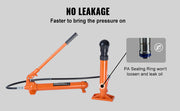 Charger l'image dans la visionneuse de galerie, Amocart 10/12T Porta Power Kit Portable Hydraulic Jack with 4.6 ft/1.4 m Oil Hose Auto Body Frame Repair Kit with Storage Case