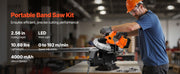 Load image into Gallery viewer, Amocart 20V Portable Band Saw 2.5-In/5-In Deep Cut 360W Bandsaw 0-120/192 m/min Variable Speed with Brushless Motor Hang Hooks