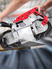 Load image into Gallery viewer, SucceBuy Portable BandSaw 5Inch Cutting Capacity Cordless Variable Speed 10Amp Motor Deep Cut Bandsaw for Metal Wood Pipes Rebar
