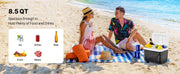 Load image into Gallery viewer, Amocart Portable Cooler 8.5QT Hard Cooler with Ice Retention and Heavy-Duty Handles Suitable for Family Picnics and Short Trips