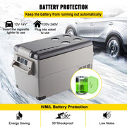 Load image into Gallery viewer, SucceBuy 20L 22L 35L 45L 55L Car Refrigerator Mini Fridge Freezer Portable Compressor Cooler DC 110-240V Ice Box for Camping