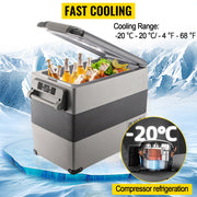 Load image into Gallery viewer, SucceBuy 20L 22L 35L 45L 55L Car Refrigerator Mini Fridge Freezer Portable Compressor Cooler DC 110-240V Ice Box for Camping