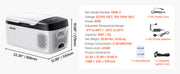 Charger l'image dans la visionneuse de galerie, Amocart 15L Small Fridge Portable Car Freezer 12V/24V Mini Refrigerator Compressor Cooler for RVs Traveling Camping Outdoor