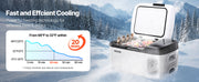 Charger l'image dans la visionneuse de galerie, Amocart 15L Small Fridge Portable Car Freezer 12V/24V Mini Refrigerator Compressor Cooler for RVs Traveling Camping Outdoor