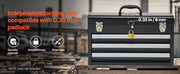 Load image into Gallery viewer, Amocart 20in 3-Drawer Metal Tool Box Black/Red Tool Chest with EVA Liners Multifunction Tool Organizer for Garage & Workshop