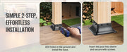 Bild in Galerie-Viewer laden, Amocart 4x4 Post Base Internal 3.6"x3.6" Heavy Duty Powder-Coated Steel Post Bracket for Deck Porch Handrail Railing Support