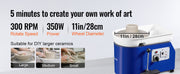 Bild in Galerie-Viewer laden, Amocart 11in Pottery Wheel Ceramic Forming Machine Adjustable 60-300RPM Speed Handle Foot Pedal Control ABS Detachable Basin