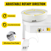 Load image into Gallery viewer, Amocart Pottery Wheel 14in/36cm Pottery Forming Machine with Foot Pedal Pottery Wheel for Adults 450W Electric Pottery Wheel