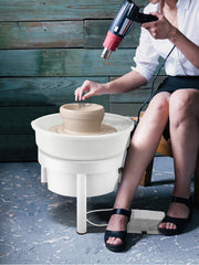 Load image into Gallery viewer, Amocart Pottery Wheel 14in/36cm Pottery Forming Machine with Foot Pedal Pottery Wheel for Adults 450W Electric Pottery Wheel