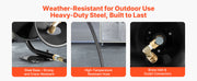 Load image into Gallery viewer, SucceBuy Pressure Washer Hose Reel 50 ftx3/8 in Steel Bracket-Mounted 4000PSI Max Manual Power Hand Crank for Car/Floor Washing