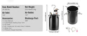 Load image into Gallery viewer, Amocart 10L/15L/20L/30L Spray Paint Pressure Pot Stirring Pot Tank Adjustale Pressure Pressure Pot Paint Tank Spray Gun