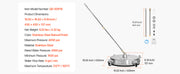 Load image into Gallery viewer, Amocart Pressure Washer Surface Cleaner PE/Stainless Steel Pressure Washer Attachments with 4 Wheels for Concrete Patio Deck