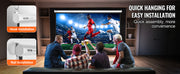 Load image into Gallery viewer, Amocart Manual Pull Down Projector Screen 100 inch 16:9 4K 1080 HD Retractable Projector Screen for Family Home Office Theater