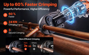 Load image into Gallery viewer, Amocart Press Tool 18V Electric Pipe Crimping Tool for 1/2" 3/4" 1" Copper Pipes Press Tool Kit with 3 Jaws 2Pcs Battery Compatible with Propress