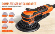 Load image into Gallery viewer, SucceBuy Random Orbital Sander 350W Brushless 10000 PRM 6 Variable Speed Electric Orbital Sander for Woodworking Detail Sanding