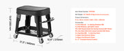 Charger l'image dans la visionneuse de galerie, Amocart Mechanic Stool 300lbs Garage Seat with Wheels 360° Swivel Rolling Workshop Stool with Tool Tray for Garage, Shop Repair