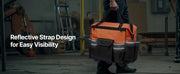 Bild in Galerie-Viewer laden, Amocart 110 lbs Rolling Tool Bag 27 Pockets Roller Tool Bag on Wheels with Adjustable Telescoping Handle for Construction Tools