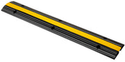 Bild in Galerie-Viewer laden, Amocart Modular Rubber Speed Bump 1 Channel Driveway Cable Protector Ramp Wire Cover Cord Guard for Parking Lot Warehouses Use