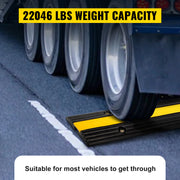 Bild in Galerie-Viewer laden, Amocart Modular Rubber Speed Bump 1 Channel Driveway Cable Protector Ramp Wire Cover Cord Guard for Parking Lot Warehouses Use