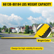 Load image into Gallery viewer, SucceBuy 1 Pack 5 Channels Cable Protectors Ramp Heavy Duty Cable Cover Guard Wire Cord Ramp Driveway Rubber Traffic Speed Bumps