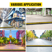 Bild in Galerie-Viewer laden, Amocart Modular Rubber Speed Bump 1 Channel Driveway Cable Protector Ramp Wire Cover Cord Guard for Parking Lot Warehouses Use