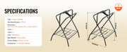 Charger l'image dans la visionneuse de galerie, Amocart Folding Saddle Rack 28 x 19 x 37.5 in Freestanding Horse Saddle Stand Steel Saddle Rack for English & Western Saddles