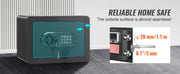 Load image into Gallery viewer, Amocart 1.2/0.5 Cubbic Fit Electronic Safe Deposit Safe Box W/ Digital Access & Override Keys for Money Gun Jewelry Document