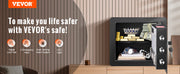 Load image into Gallery viewer, Amocart 1.2/0.5 Cubbic Fit Electronic Safe Deposit Safe Box W/ Digital Access & Override Keys for Money Gun Jewelry Document